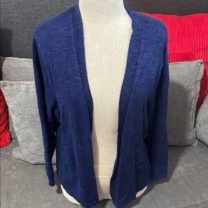 Croft & Barrow Navy Open Front Cardigan